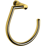 Ribbet Wall Round Towel Ring Holder Bath Hand Towel Holder Towel, Brass