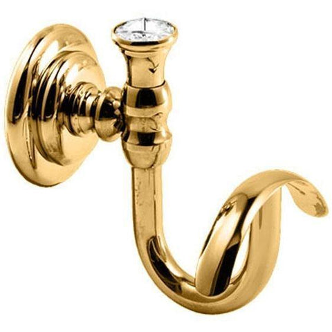 GM Luxury Brilla Wall Towel Robe Hook Hanger for Bathroom Towel Holder, Brass