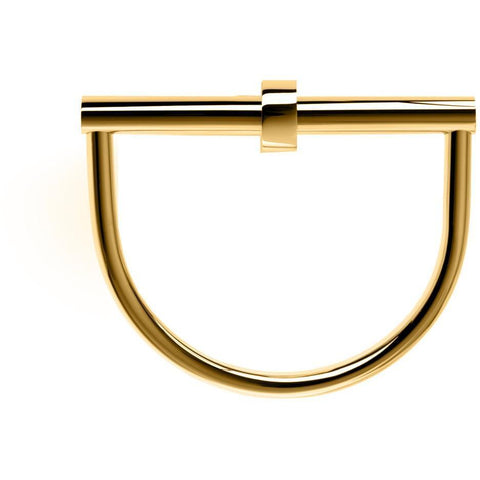 Century Wall Round Closed Towel Ring Holder Bath Hand Towel Holder Towel, Brass