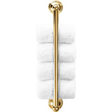 DWBA Chrome / Gold / Nickel Guest Towel Holder Vertical Towel Rack, Hanger for Bathroom - Brass