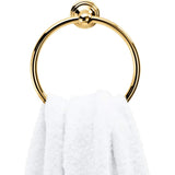 DWBA Towel Rail Ring Holder Bathroom Hand Towel Holder Towel Hanging - Brass