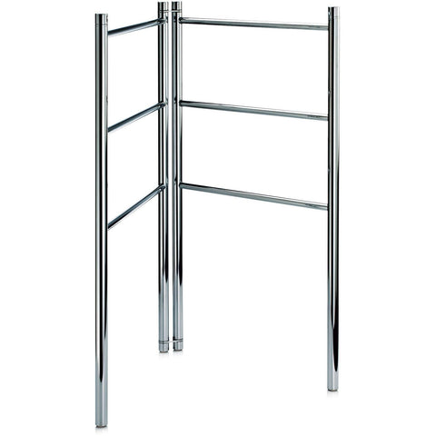 DWBA Freestanding Towel Ladder Bathroom Rack Stand Towel Holder, Foldable. Chrome
