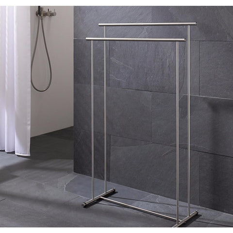 PSBA Standing Towel Bathroom Rack Stand Bar 23.5-inch Towel Holder - More Sizes Available
