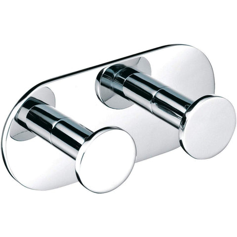 DWBA Brass Self-Adhesive Towel Cloth Robe Hook Towel Hanger for Bath, Chrome