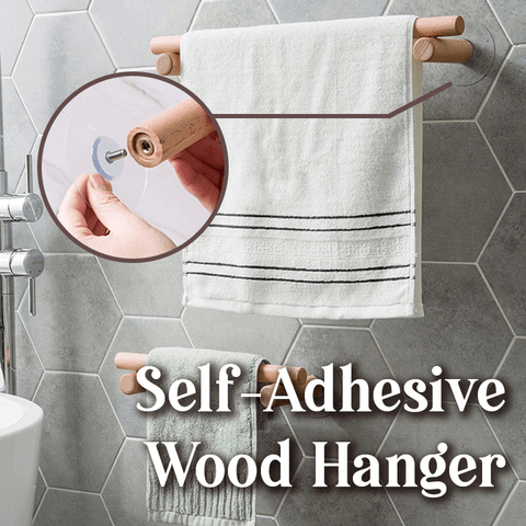 Self-Adhesive Wood Hanger