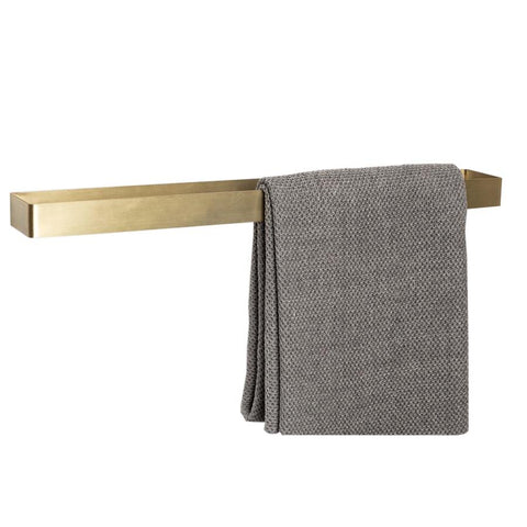 Fold towel rail - brass