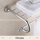 Arrival Fashion Antique Brass Towel Rack Shelf Bathroom Accessories Luxury Bath Towel Holder Toilet St3701