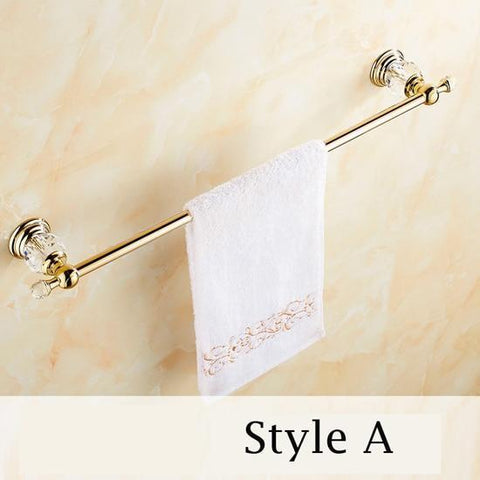 Crystal Towel Holder Bar Bathroom Accessories